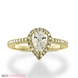 Picture of 0.92 Total Carat Halo Engagement Pear Diamond Ring