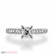 Picture of 0.91 Total Carat Classic Engagement Princess Diamond Ring