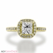 Picture of 1.10 Total Carat Classic Engagement Princess Diamond Ring