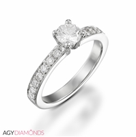 Picture of 0.58 Total Carat Classic Engagement Round Diamond Ring