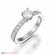 Picture of 0.98 Total Carat Classic Engagement Round Diamond Ring