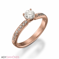 Picture of 0.56 Total Carat Classic Engagement Round Diamond Ring