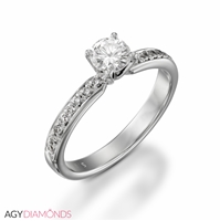 Picture of 0.46 Total Carat Classic Engagement Round Diamond Ring