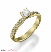 Picture of 0.41 Total Carat Classic Engagement Round Diamond Ring