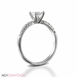 Picture of 0.37 Total Carat Classic Engagement Princess Diamond Ring