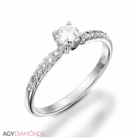 Picture of 0.32 Total Carat Classic Engagement Round Diamond Ring