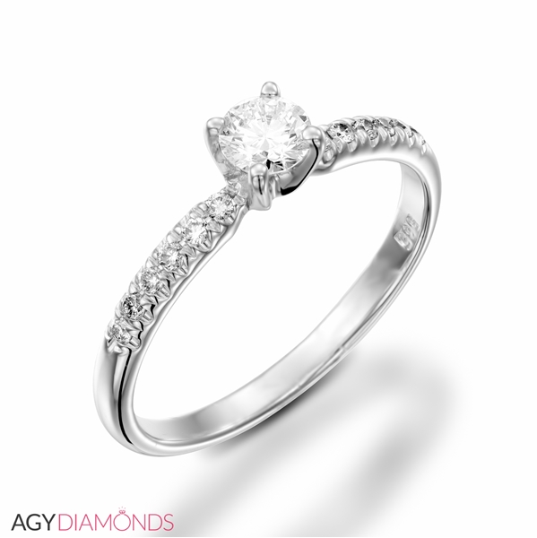 Picture of 0.35 Total Carat Classic Engagement Round Diamond Ring