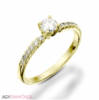 Picture of 0.32 Total Carat Classic Engagement Round Diamond Ring