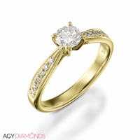 Picture of 0.37 Total Carat Classic Engagement Round Diamond Ring