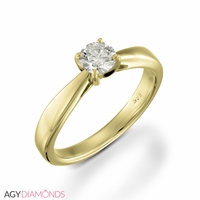 Picture of 0.40 Total Carat Solitaire Engagement Round Diamond Ring