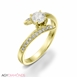 Picture of 0.45 Total Carat Designer Engagement Round Diamond Ring