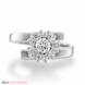 Picture of 0.59 Total Carat Floral Engagement Round Diamond Ring