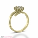 Picture of 0.94 Total Carat Floral Engagement Round Diamond Ring