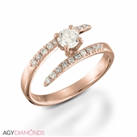 Picture of 0.70 Total Carat Designer Engagement Round Diamond Ring