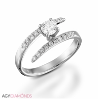 Picture of 0.50 Total Carat Designer Engagement Round Diamond Ring