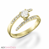 Picture of 0.60 Total Carat Designer Engagement Round Diamond Ring