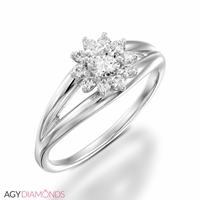 Picture of 0.40 Total Carat Classic Engagement Round Diamond Ring