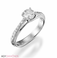 Picture of 0.56 Total Carat Classic Engagement Round Diamond Ring