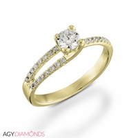 Picture of 0.37 Total Carat Designer Engagement Round Diamond Ring