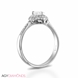 Picture of 0.52 Total Carat Heart Engagement Heart Diamond Ring