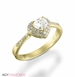 Picture of 0.52 Total Carat Heart Engagement Heart Diamond Ring