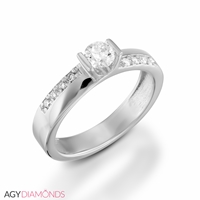 Picture of 0.33 Total Carat Designer Engagement Round Diamond Ring