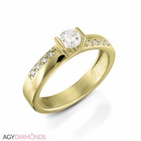 Picture of 0.33 Total Carat Designer Engagement Round Diamond Ring