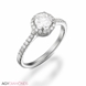 Picture of 0.73 Total Carat Halo Engagement Round Diamond Ring