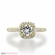 Picture of 0.74 Total Carat Halo Engagement Round Diamond Ring