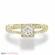 Picture of 0.78 Total Carat Halo Engagement Round Diamond Ring