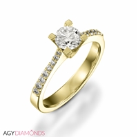 Picture of 0.54 Total Carat Classic Engagement Round Diamond Ring