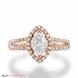 Picture of 0.90 Total Carat Halo Engagement Marquise Diamond Ring