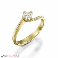 Picture of 0.55 Total Carat Classic Engagement Round Diamond Ring