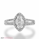 Picture of 0.90 Total Carat Halo Engagement Marquise Diamond Ring