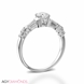 Picture of 1.03 Total Carat Masterworks Engagement Round & Baguette Diamond Ring