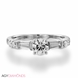 Picture of 1.03 Total Carat Masterworks Engagement Round & Baguette Diamond Ring