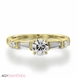 Picture of 0.83 Total Carat Masterworks Engagement Round & Baguette Diamond Ring