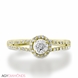 Picture of 1.18 Total Carat Halo Engagement Round Diamond Ring