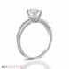 Picture of 0.46 Total Carat Classic Engagement Oval Diamond Ring