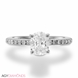 Picture of 1.06 Total Carat Classic Engagement Oval Diamond Ring