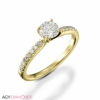 Picture of 0.66 Total Carat Classic Engagement Round Diamond Ring