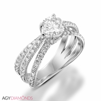 Picture of 1.54 Total Carat Masterworks Engagement Round Diamond Ring