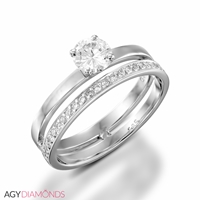 Picture of 0.32 Total Carat Designer Engagement Round Diamond Ring