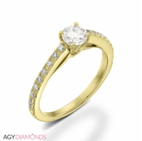 Picture of 0.68 Total Carat Classic Engagement Round Diamond Ring