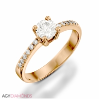 Picture of 0.52 Total Carat Classic Engagement Round Diamond Ring