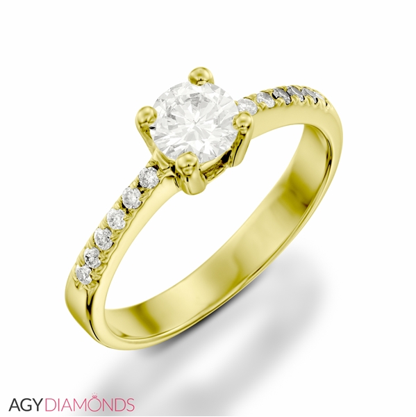 Picture of 0.52 Total Carat Classic Engagement Round Diamond Ring