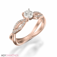 Picture of 0.64 Total Carat Classic Engagement Round Diamond Ring