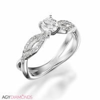 Picture of 1.04 Total Carat Classic Engagement Round Diamond Ring