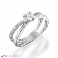 Picture of 0.41 Total Carat Designer Engagement Round Diamond Ring