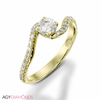 Picture of 0.53 Total Carat Classic Engagement Round Diamond Ring